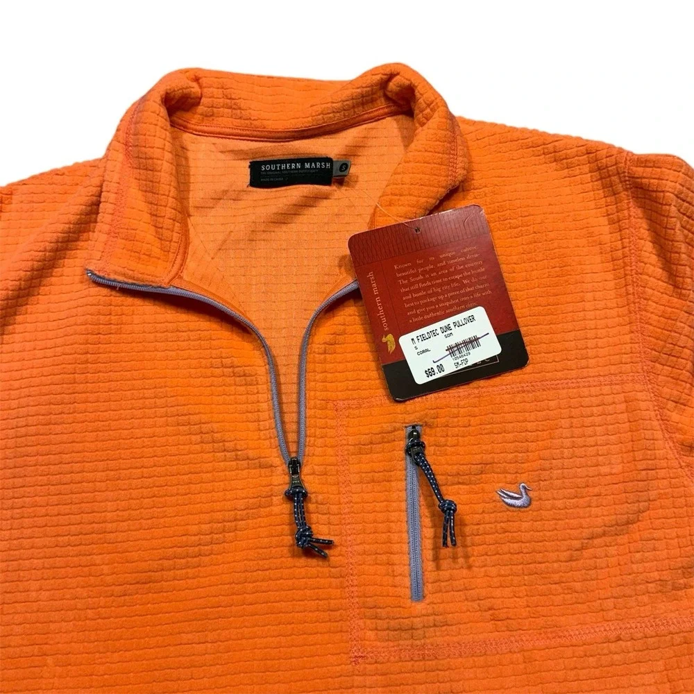 Southern Marsh Mens FIELDTEC DUNE PULLOVER Small‎ In Coral